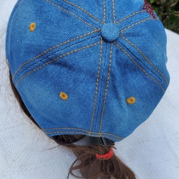 USA denim cap with bling‎  NEW - Picture 4 of 7
